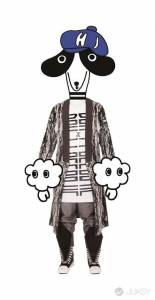 誠品生活服飾品牌AXES時尚櫥窗藝術展 插畫人物MARKO 部落客JUDY CHOU示範穿搭
