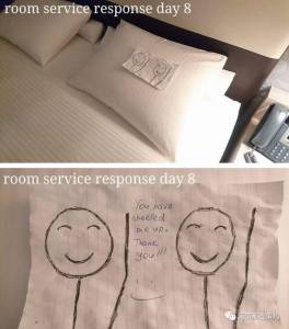 在酒店住得太無聊，這個哥們兒決定調戲下酒店服務員，然而這結果實在是料想不到……