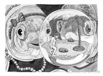 「當人肉被從超市買回來食用烹煮」，美國女畫家繪製的人與動物互換的世界，讓人不寒而慄…
