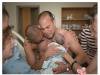 兩位有愛的爸爸抱著自己新出生的寶寶.. “我們的愛，不分膚色，不分性別，不分性取向“